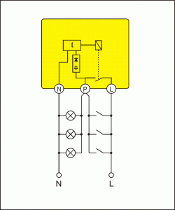 Automat schodowy<br><nobr><span style="color: #DC2B19"><b> AS 210s1</b></span></nobr><br>(230V AC lub 24V AC/DC) - obrazek 3