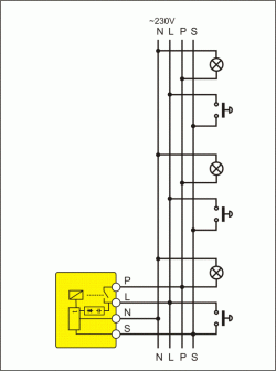 Automat schodowy<br> bistabilno-czasowy<br><nobr><span style="color: #DC2B19"><b> ASB 212mp</b></span></nobr> - obrazek 3
