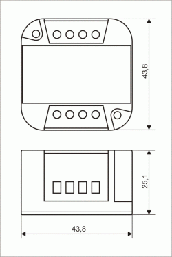 Automat schodowy<br> bistabilno-czasowy<br><nobr><span style="color: #DC2B19"><b> ASB 212mp</b></span></nobr> - obrazek 2