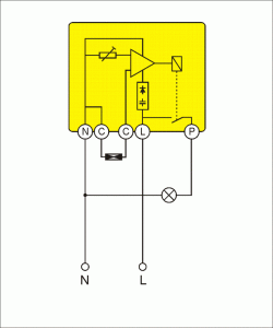 Wyłącznik zmierzchowy 8A<br><nobr><b><span style="color: #DC2B19">WZ 200mz</span></b></nobr><br>(230V AC lub 24V AC/DC) - obrazek 4
